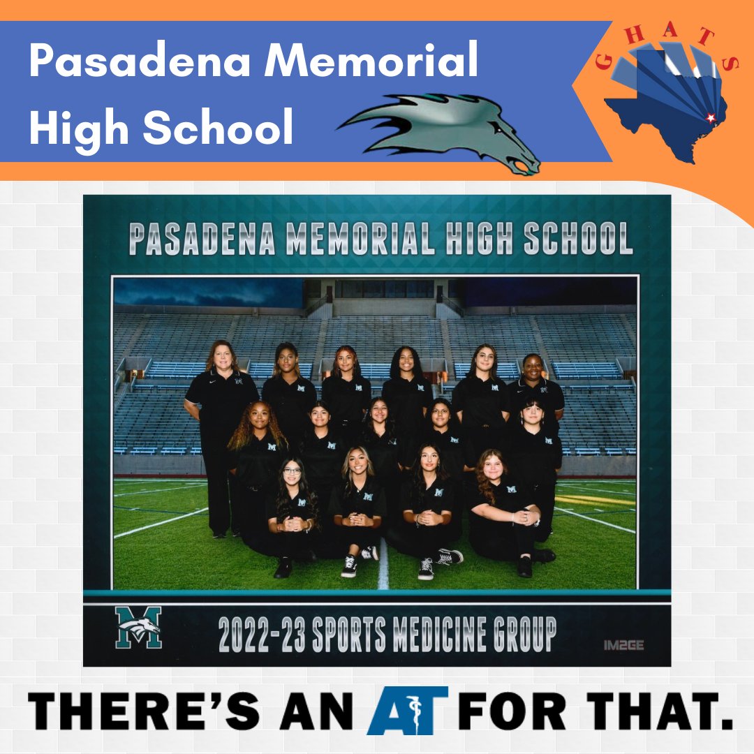 GHATSdotORG's tweet photo. There's an AT for compassion and integrity: Pasadena Memorial High School. #TheresAnATForThat #NATM2023 #AT4ALL #AT4Me @NATA1950 @SWATAD6 @tsata_team @TexasSSAT https://t.co/tw2Tl61Mhy