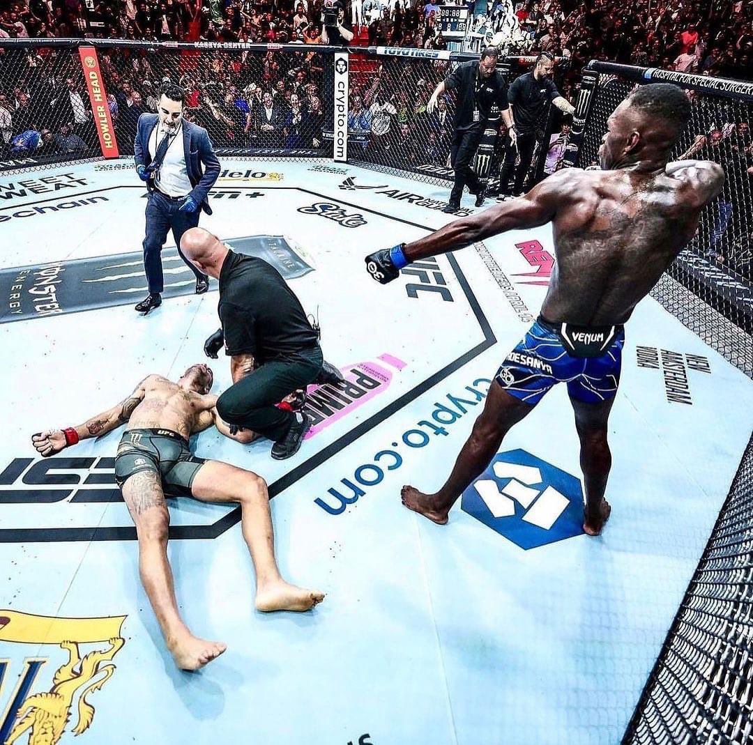 Mavelospedro's tweet photo. Photo of the year!
#UFC287 https://t.co/mOzo7j9GTW