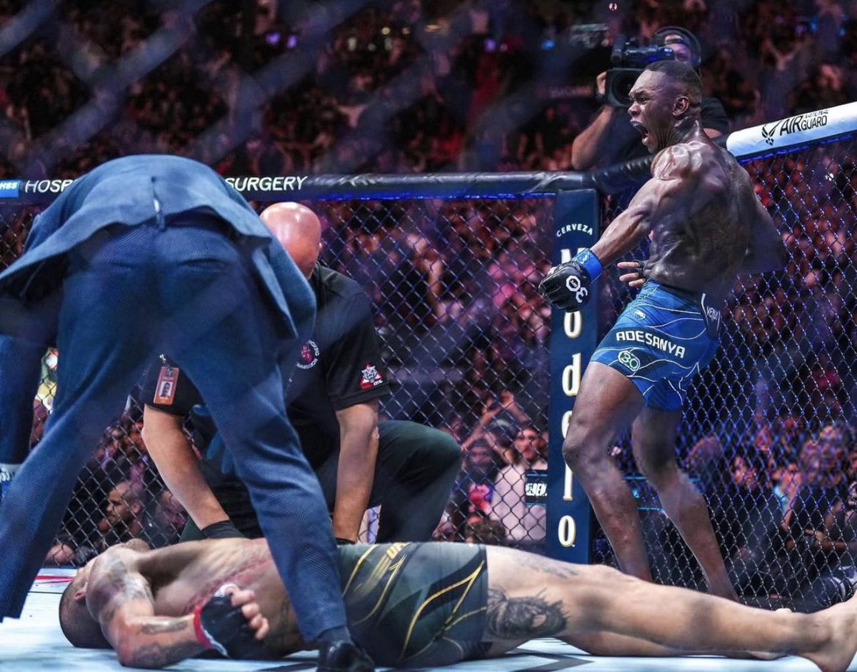 <a href="/francis_ngannou/">Francis Ngannou</a> <a href="/stylebender/">Israel Adesanya</a> Indeed he is the best 👑