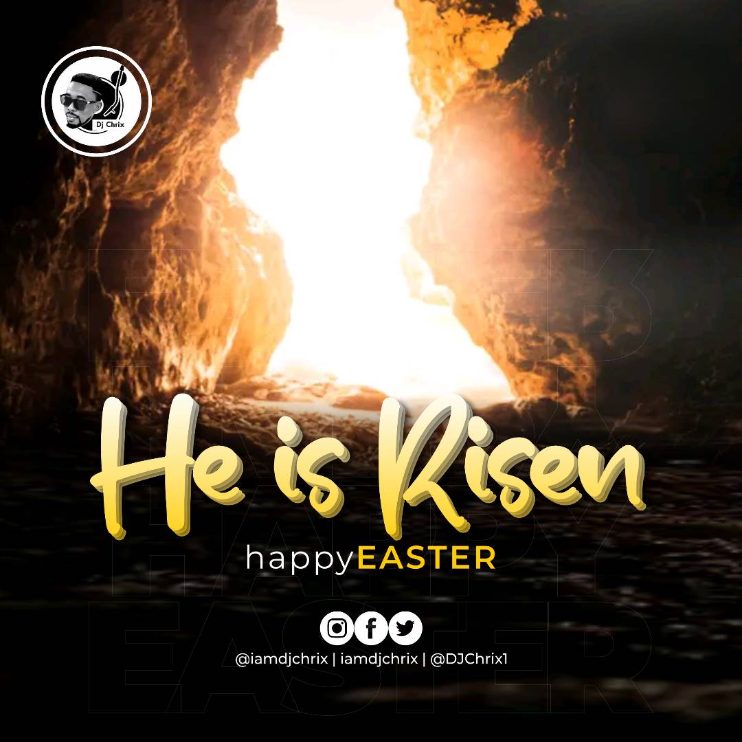 DJChriX1's tweet photo. Glory 💃💃💃
Halleluyah 🙌🙌🙌
Happy Easter celebration God's people 🤗
May the reason of the season find practical expression in our lives in Jesus name 🙏
#Jesus
#TheLambOfGod
#Easter
#HeIsRisen
#djchrix
#gospeldj
#christiandj
#kingdomdj https://t.co/XoxsIeAFUk