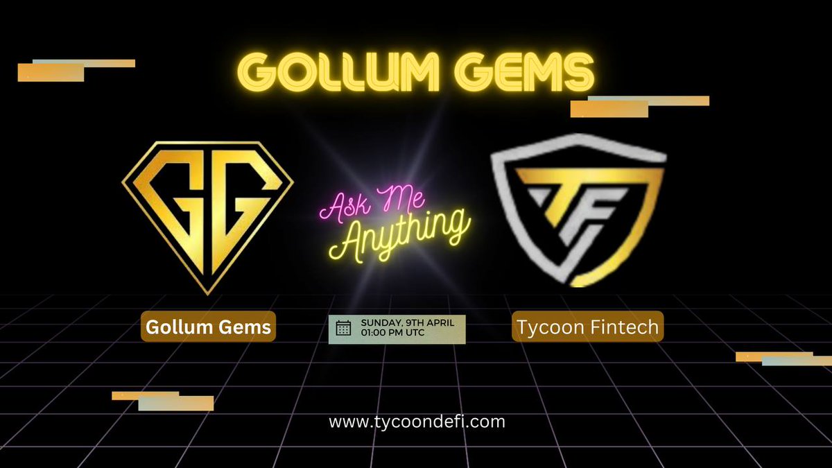 tycoon_fintech's tweet photo. FEW HOURS LEFT TO GOLLUM AMA GET TO READY TO GET MORE ANSWERS FOR YOUR QUESTIONS IF YOUR MISS WHALECOINTALK 🔥🔥🔥🔥 https://t.co/Tbv2PtmnJf