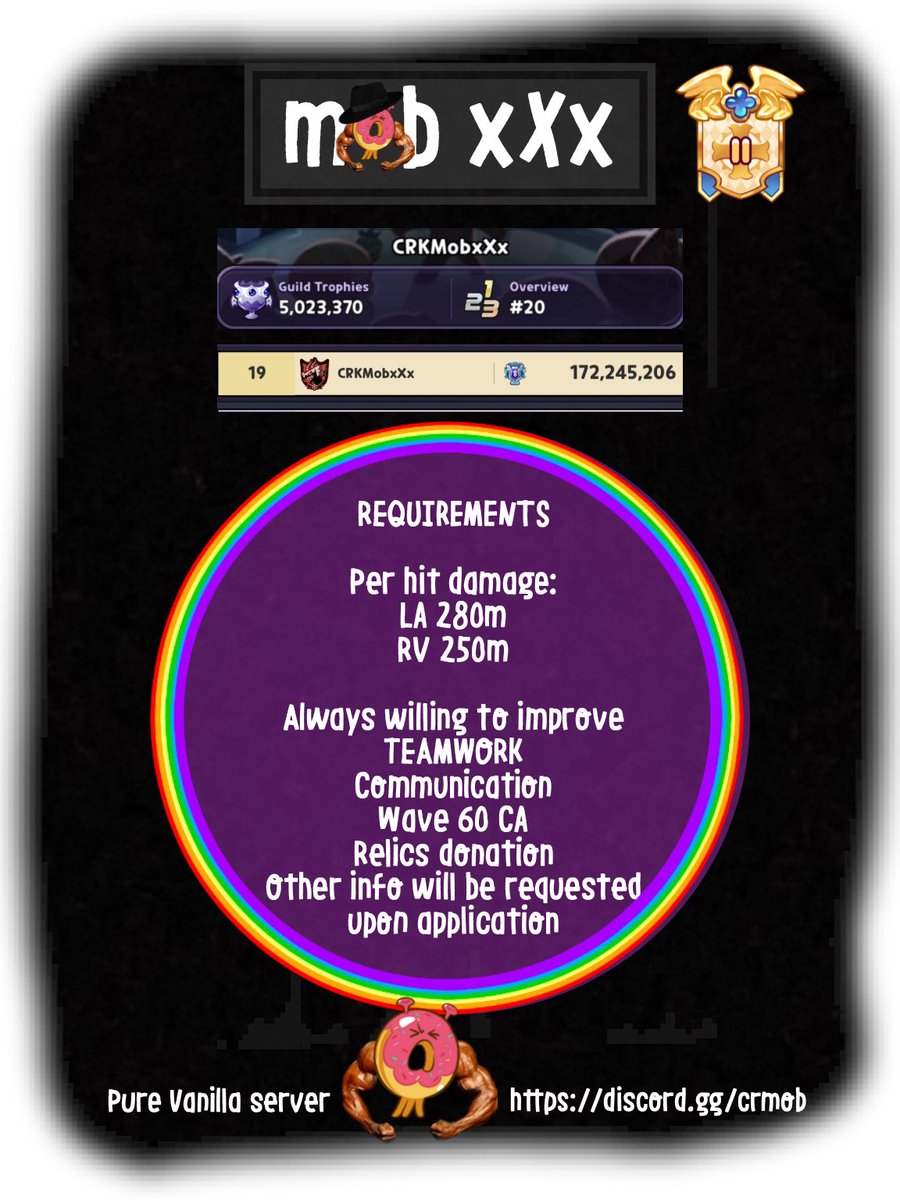 CookieRunMob's tweet photo. Looking to recruit for upcoming seasons

#crkingdom #cookierunkingdom https://t.co/X94hIoCkQl