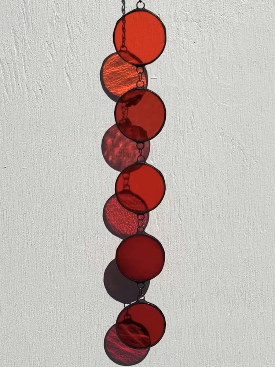 hurt_hands's tweet photo. handmade stained glass dots are available now on my main site https://t.co/sqHYOuOHhf ✨☁️
$65 shipped for a staple that can spice up any window, corner, or wall with pops of color and a little movement! https://t.co/gjKckF3kc5