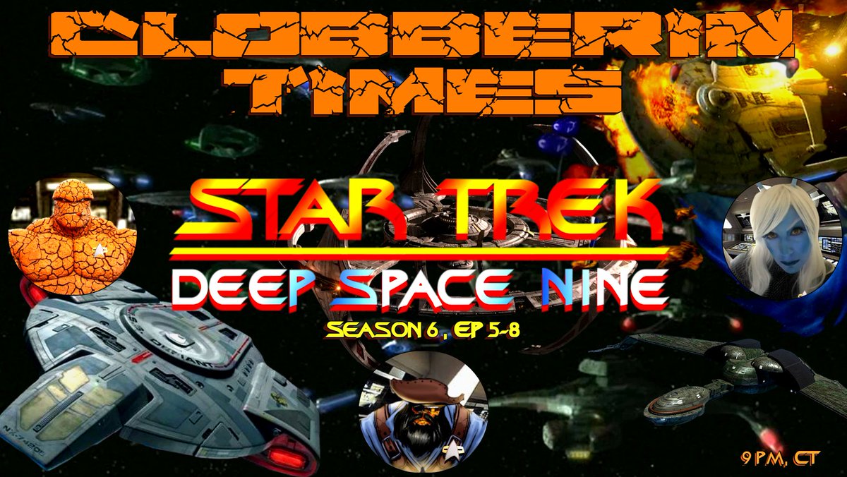 CK_P's tweet photo. Attention Trek geeks. Commencing at 9pm CT it will be time to join Cpt @BenJGrimm64 CDR @RM_Briggs and @CE @MarcDwithaC for another ππππππππ πππππ ππππ ππππ. Tonight's review Season 6, ep 5-8 of ππ¦π¦π± ππ±π’π€π¦ ππͺπ―π¦ https://t.co/c7eC5UWQUR https://t.co/lGrEr6UrQO