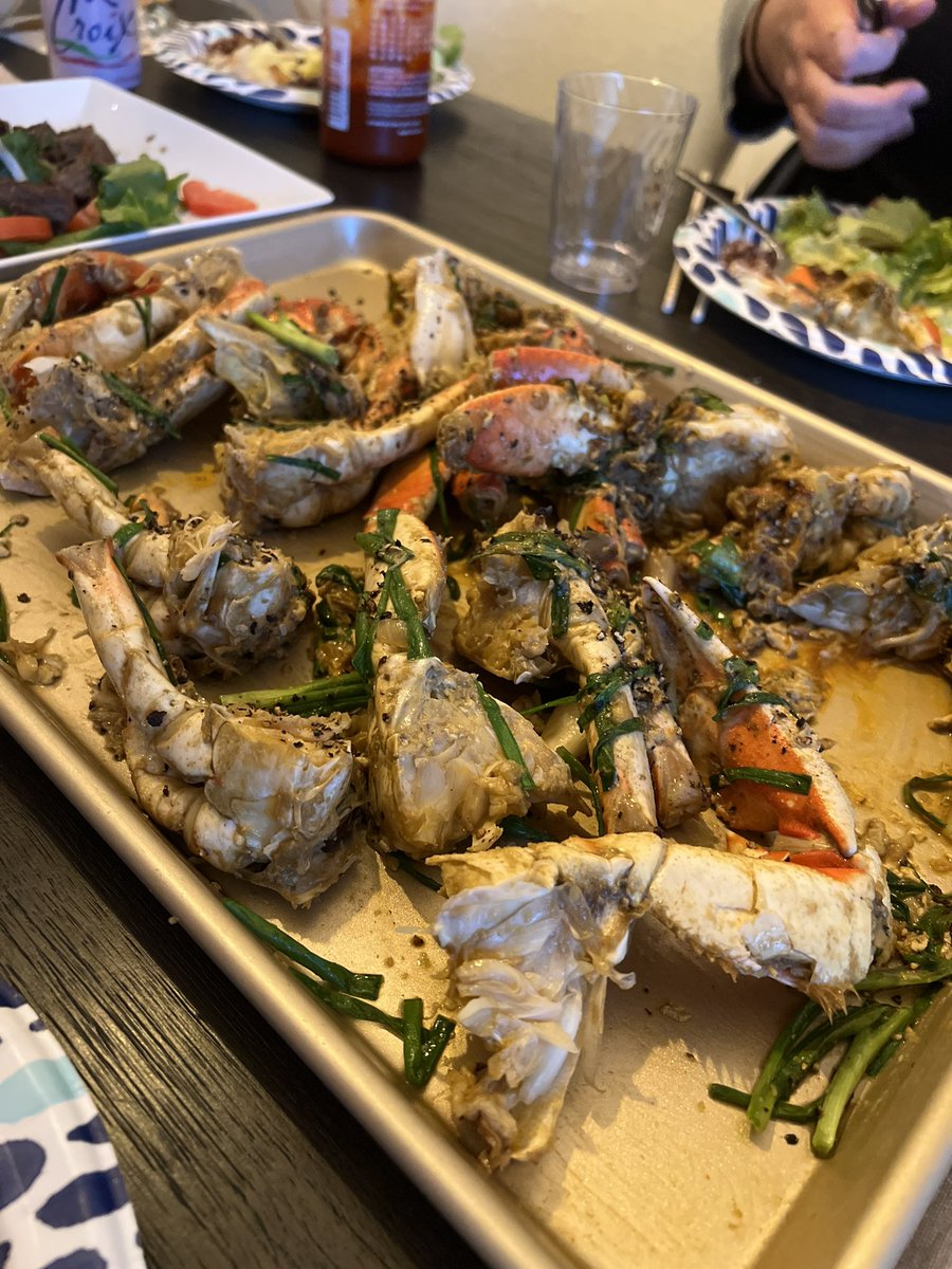 Matt on Twitter "Homemade salt and pepper crab and shaking beef. Can’t