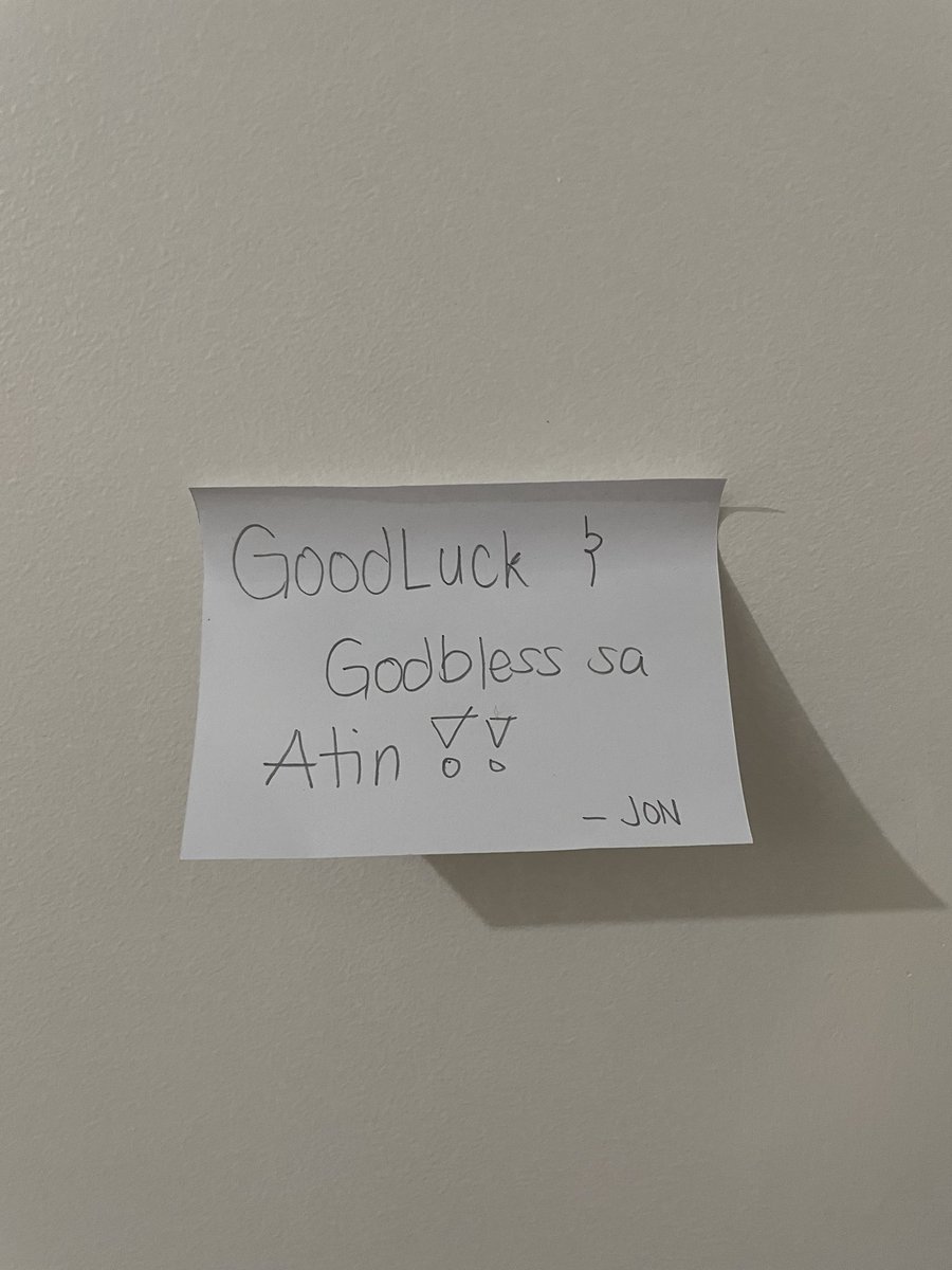 jombuV2's tweet photo. Grabe ang sweet naman ni @deuz_juan, good luck as well sa ibang magtetake ng board exam! https://t.co/331HpEy0e1