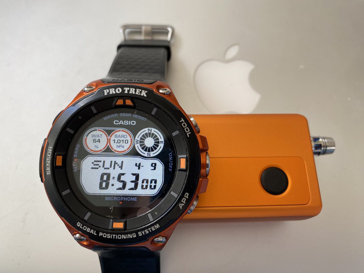 CTHRAG_YASKA's tweet photo. PRO TREK Smart WSD-F20、修理完了!٩( 'ω' )و
#PROTREKSmart
#WSD_F20 https://t.co/n4RrBwwfPp