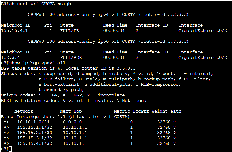 Kangaruess's tweet photo. It beautiful 🥲 Labbing up some L3MPLS VPN with OSPFv3, authentication and MPLS options! #labeveryday #cisco #cml #ccie #cciestudy #ospfv3 #vrf #lab #vpn #password https://t.co/bsMv8GczPq