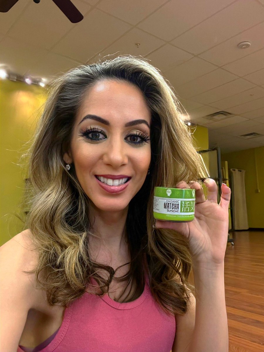 My favorite matcha tea to drink before I teach yoga. It helps me stay focused and calm. <a href="/SAN_Nutrition/">SAN Nutrition</a> use code: yogiangelina20 for 20% off your order. #matcha #sannutrition #sannation #rawfusion #healthylifestyle