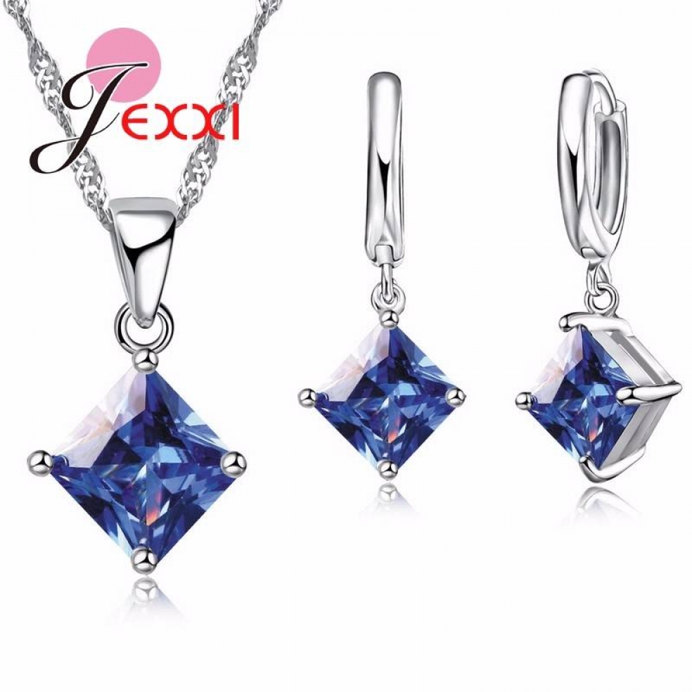 TheMall24com's tweet photo. #deluxe #luxury #design Elegant Blue Crystal Wedding Jewelry Sets Fine 925 Sterling Silver Pendant Necklace And Earring Set For Women Bijoux https://t.co/tEDUdnUv8M https://t.co/WaQ7UN84FD