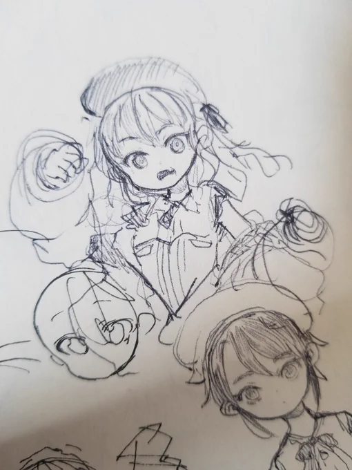 新しいボールペン試し描き。 