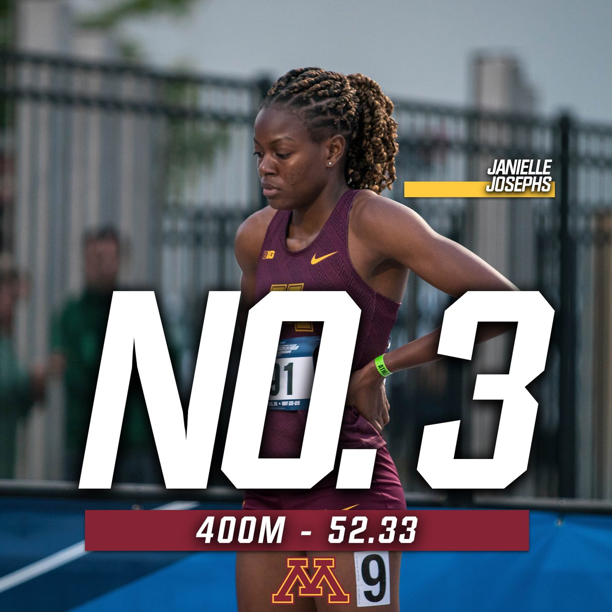 A lifetime best 400m for Janielle Josphes! 🇯🇲

The All-American from Jamaica posts the eighth-fastest time in the nation so far this season to win the Jim Click Shootout! It's also the third-best time in school history! #ncaaTF