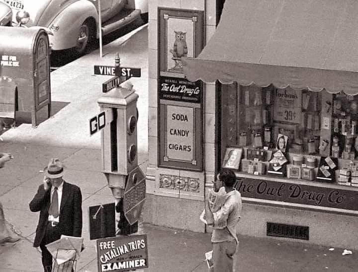 A time traveler on his phone!