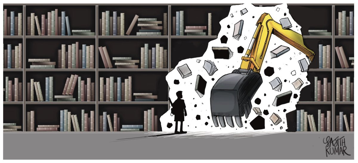 sajithkumar's tweet image. #ncertsyllabus sunday cartoon @DeccanHerald