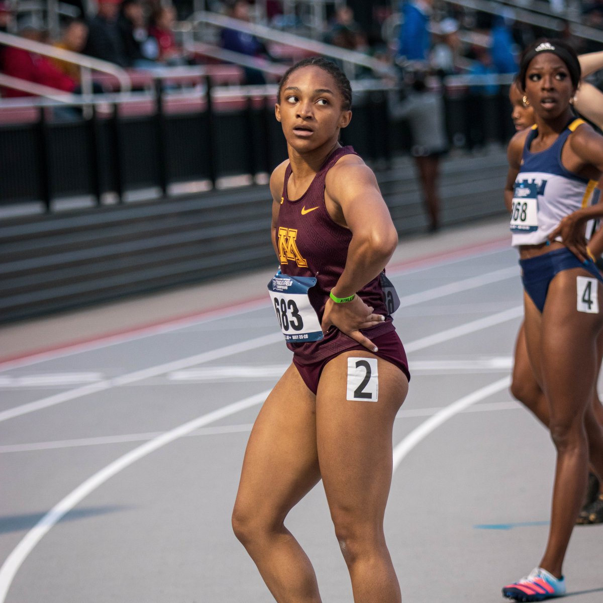 Jayla Campbell finishes as the runner-up in a season-best time of 53.15, and is just short of her lifetime best in the event (53.09) <a href="/_shesprints/">Jayla Campbell</a>