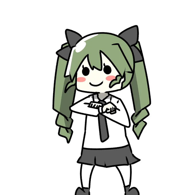 西住に挨拶をするドゥーチェ 