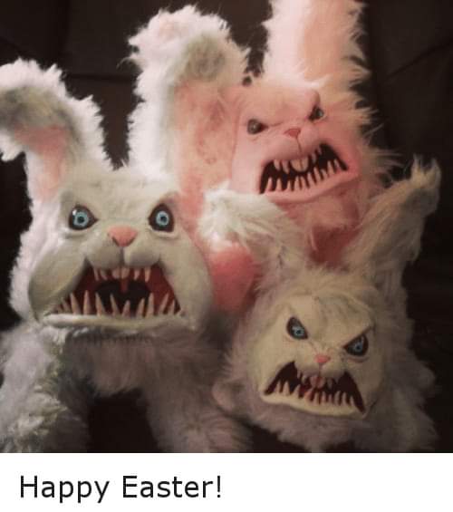 Easter Safety Rule #3

Stay off the hippity, hoppity bunny trail.
