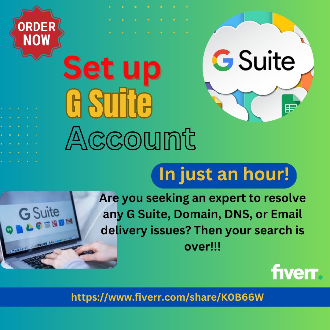 BipashaBdbari22's tweet photo. Contact Me: https://t.co/3BqfiuBgp2
Are you seeking an expert to resolve any G Suite, Domain, DNS, or Email delivery issues? Then your search is over!!!
#B2Bleadgeneration #leadgeneration #DataEntry #virtualassistants #webresearcher #project #emailmarketing https://t.co/KV6ueTXBnl