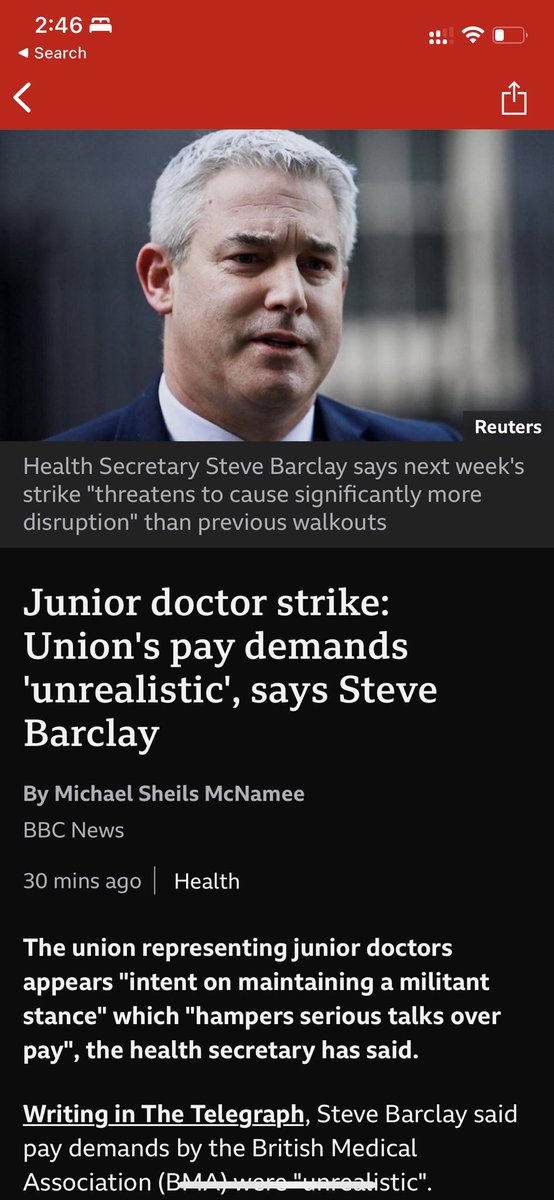 A junior doctor negotiating to get paid £19 is unrealistic, militant 

Whilst <a href="/MattHancock/">Matt Hancock</a> think he’s worth £1500/hour 

@KwasiKwarteng think he’s worth £1250/hour 

🙃
#JuniorDoctorsStrike #BMA #nhs