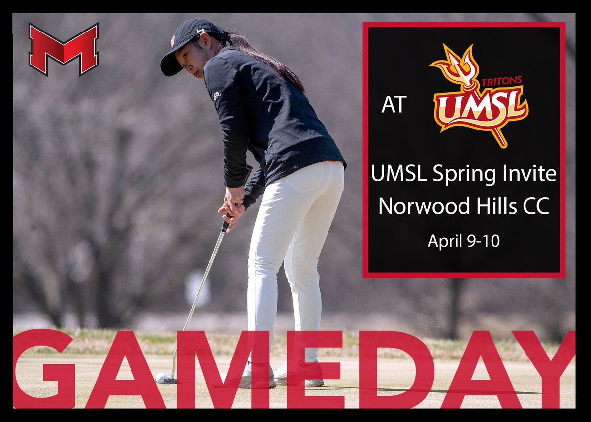 ⛳️The Maryville women's golf team heads to the north side of town to play in the UMSL Spring Invitational at Norwood Hills Country Club. 🐾⛳️#BigRedM #GLVCwgolf 📊GolfStats: results.golfstat.com/public/leaderb…