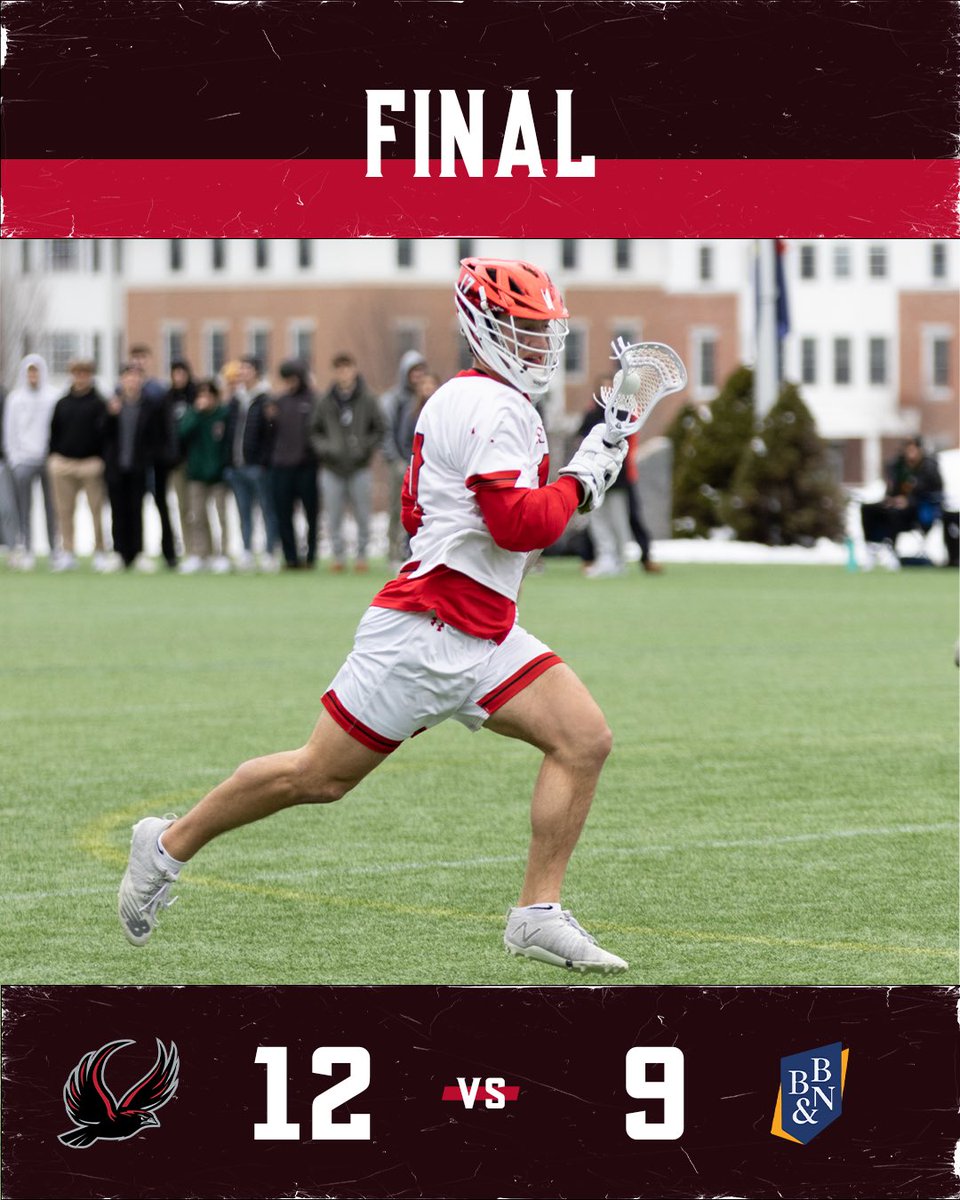 Boys’ Varsity Lacrosse defeats BB&amp;N to start ISL play with a win! 
Josh Do ‘24 4 goals
Anthony Stillwell ‘23 3 goals 2 assists
Alex Fookson ‘23 2 goals
Brendan Poirier ‘23 1 goal 3 assists
Chad Bartlett ‘25 1 goal 2 assists
Henry Salyer ‘23 1 goal 1 assist