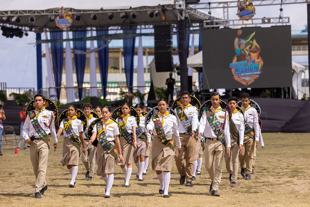 AdventistIAD's tweet photo. Pathfinders Wow the Crowd in Drill Competition Event https://t.co/TsQbEOGxY9 #PathfindersInMission #IADCamp23 https://t.co/UzEtA87LUk