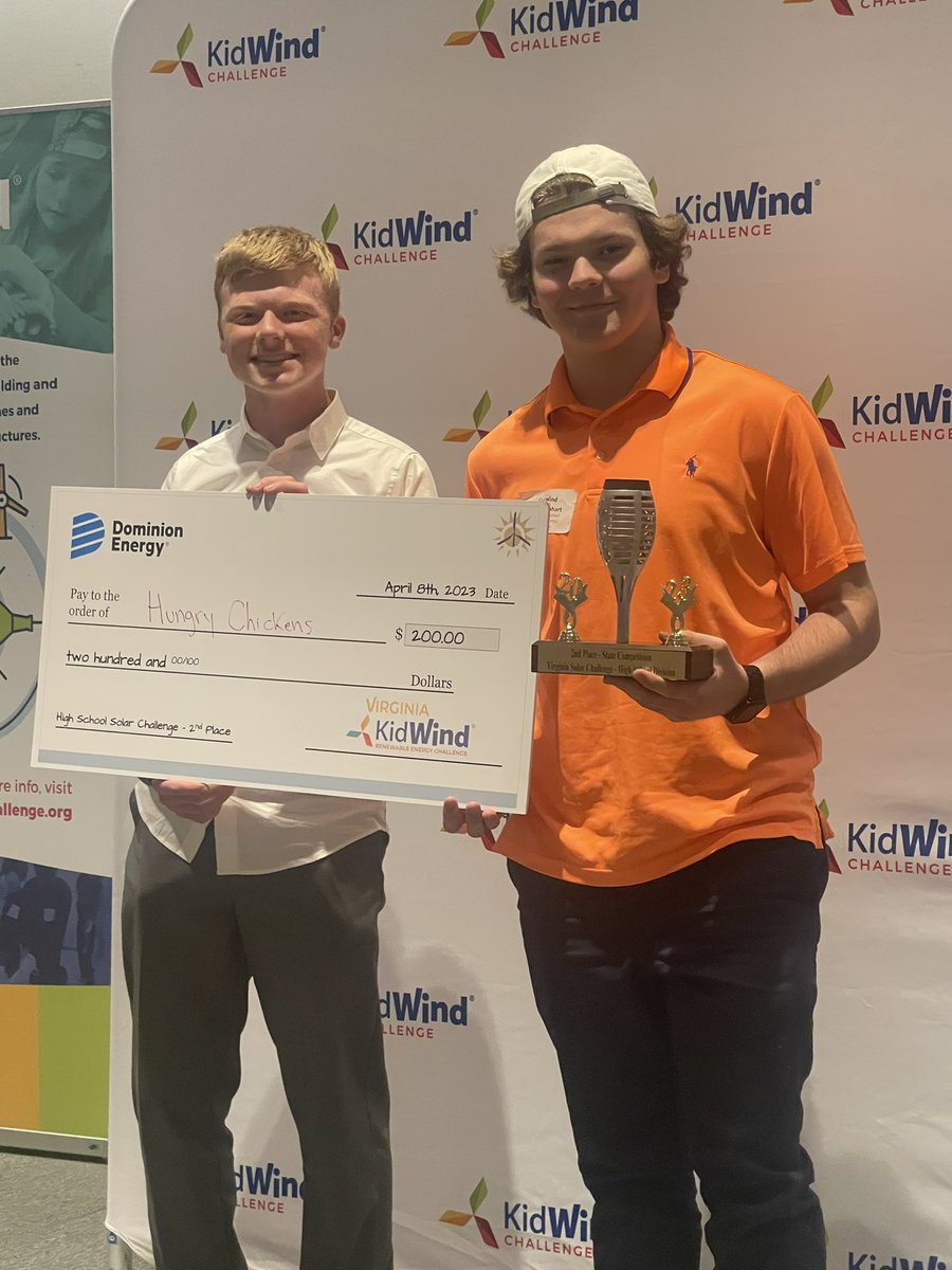 PackerEngineers's tweet image. SHS EGR 3 Team “Hungry Chickens” took second place 🥈at the State Solar Challenge today at JMU!! They’re headed to the first ever National Solar Challenge in Boulder, CO!  @OfficialSHSPack @IWCSchools