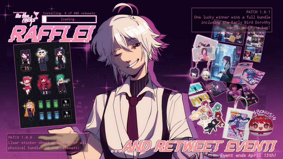 va11halla_zine's tweet photo. ✦ RAFFLE EVENT ✦ 
We're almost at the end of the preorder period! To celebrate, we're hosting an event: at 400 retweets, all physical bundles will unlock a sticker sheet, and one winner will get a full bundle!

RULES:
💫Retweet
💫???
💫Profit

🍾 Event ends 4/13. POs end 4/15. https://t.co/sL8mZdETrr