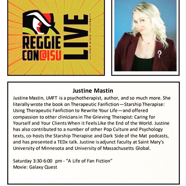 I’m delighted to be headed to @IllinoisStateU next weekend for #reggiecon!