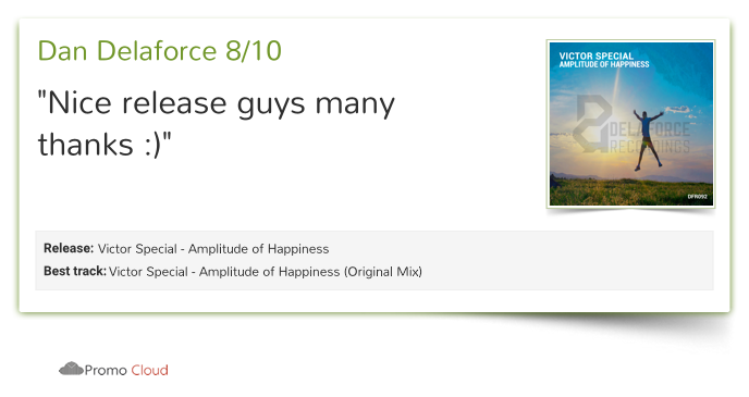 DanDelaforce's tweet photo. Dan Delaforce reviewed Victor Special - Amplitude of Happiness. 8/10 https://t.co/mhsIwSuf9K