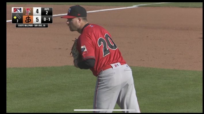 bhyde143's tweet photo. Great inning in his pro debut today for Fresno in San Jose https://t.co/7ckv1LVn9A