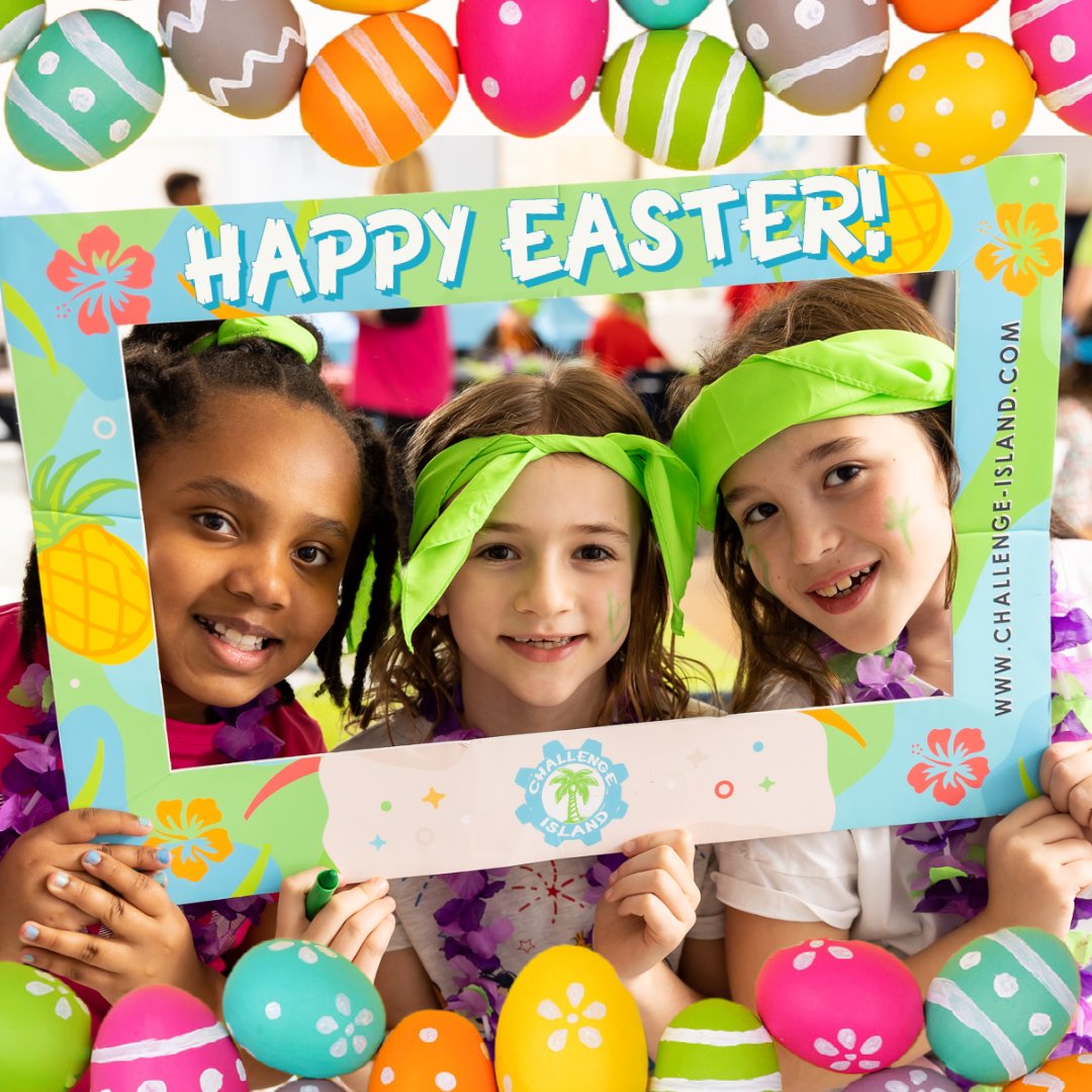ChalIslandHQ's tweet photo. Wishing Our Challenge Island Families a Very Happy Easter!🐰🐣🏝 https://t.co/IDwHCt3XGF