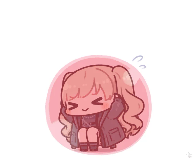 スマブラのガードをするクレアさん(2枚目はバリアなし差分 #描いたよクレアさん 