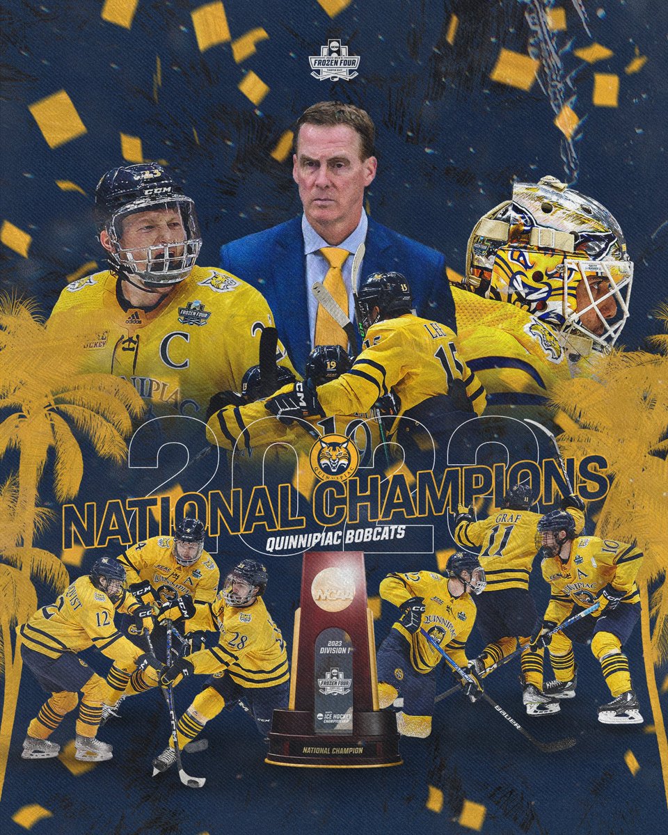 NCAA Ice Hockey (@ncaaicehockey) on Twitter photo π ππππ’π¨π§ππ₯ ππ‘ππ¦π©π’π¨π§π¬ π
For the π
ππππ ππππ ππ πππππππ, <a href="/QU_MIH/">Quinnipiac Men's Ice Hockey</a> wins the National Championship by defeating Minnesota, 3-2, in an overtime thriller.
#MFrozenFour π ππππ’π¨π§ππ₯ ππ‘ππ¦π©π’π¨π§π¬ π
For the π
ππππ ππππ ππ πππππππ, <a href="/QU_MIH/">Quinnipiac Men's Ice Hockey</a> wins the National Championship by defeating Minnesota, 3-2, in an overtime thriller.
#MFrozenFour