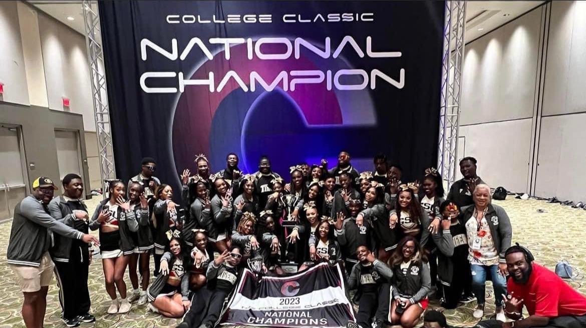 yardtalkhbcu's tweet photo. Congrats to the Grambling State Cheerleading squad on becoming the 1st HBCU to win a national championship from The College Classic!!! https://t.co/erXgSxPNSs