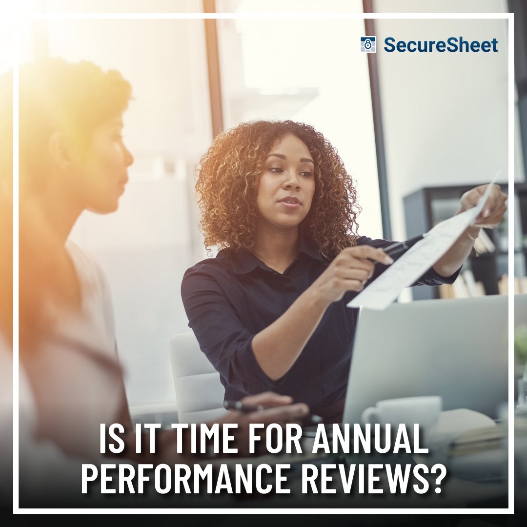 securesheet's tweet image. ⏰ It&apos;s time for annual performance reviews! Consider using #SecureSheets compensation tool for the performance review process, including employee statements.

bit.ly/3tVugRX

#MeritCompensation #CompSoftware #SecureSheet #PerformanceReviews #CompensationAndBenefits