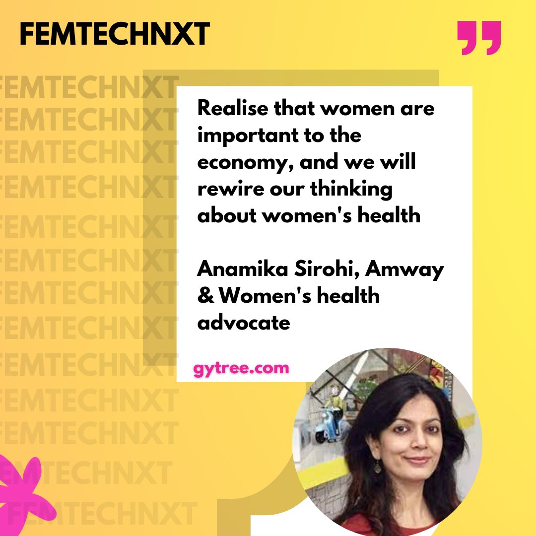 Stronger women equals strong economy <a href="/Anamikasirohi/">Anamika Sirohi</a>  #femtechnxt #WomensHealth