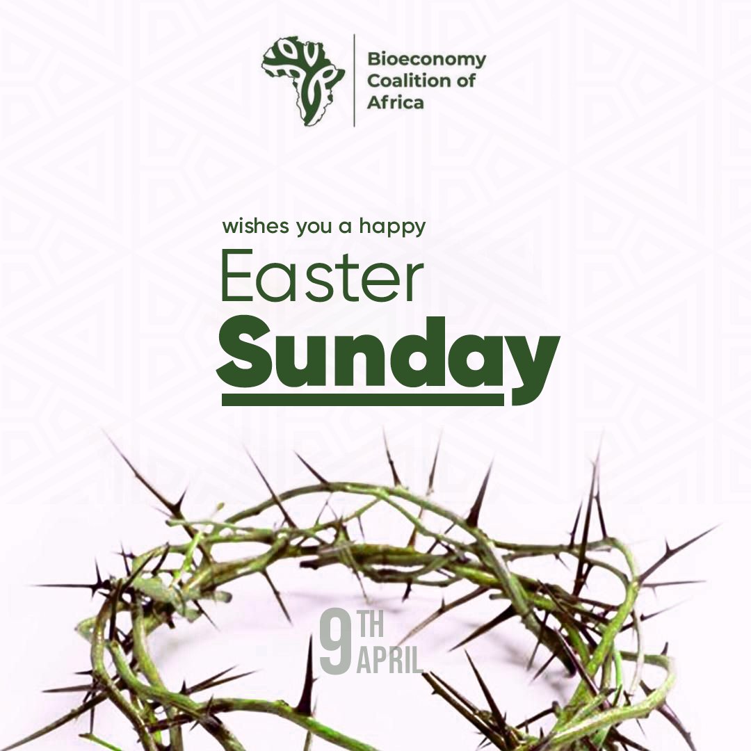 africa_bioecon's tweet photo. @africa_bioecon wishes you a happy #Easter celebration today.
Look out for our next #webinar Edition in which we host @mfbenda, Deputy ES at @easteco1 
#Topic: Pathways to Shape the Bioeconomy in Africa
📅Date: 21st April 2023
🕙Time: 5PM EAT
🔗Register: https://t.co/QU6JHrqYDo https://t.co/7UDSI02WL7