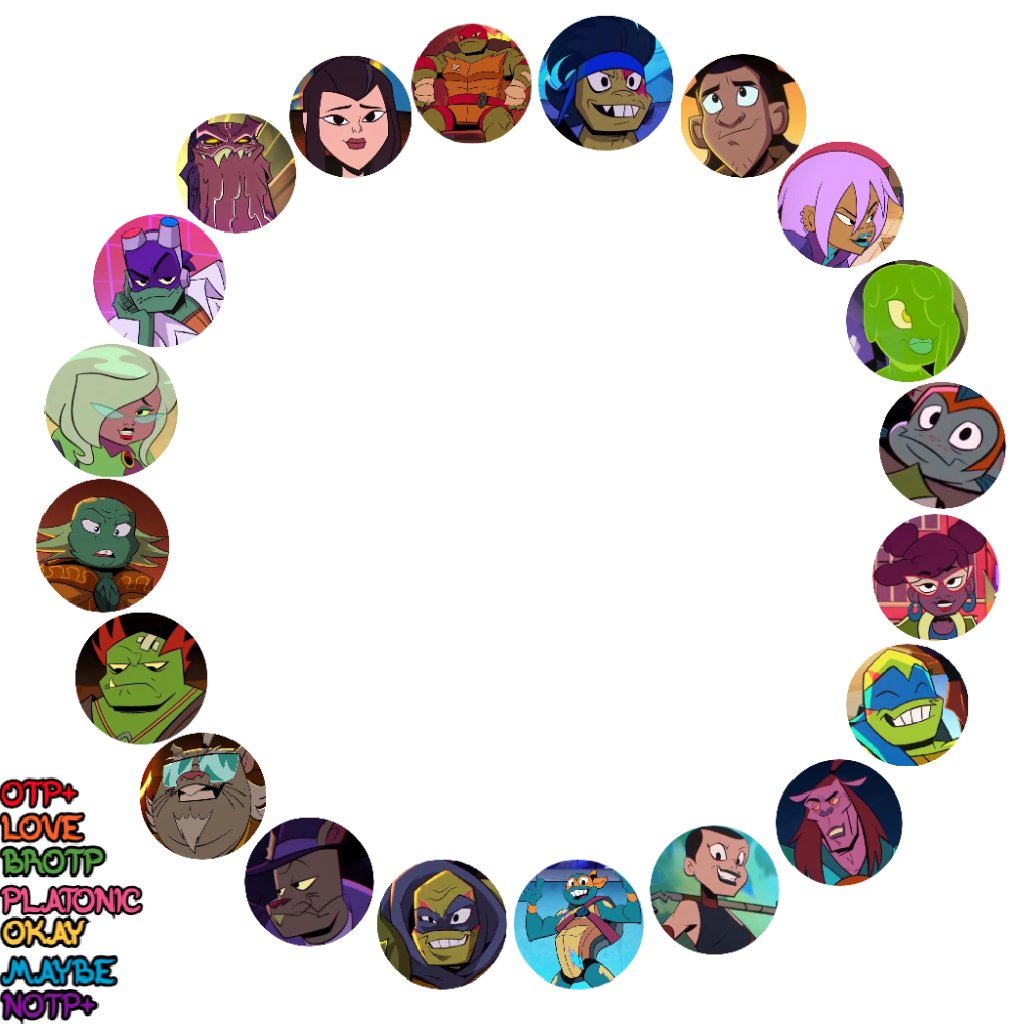 NeonKnightRain's tweet photo. #Tcest for filter. I wanted to contribute something to this fandom so I'm offering these shipping charts I made which includes '03, '12, Rise! They're imperfect but I am sharing them anyway. Please enjoy🍀💖🐢 https://t.co/MkXtVIUvgV