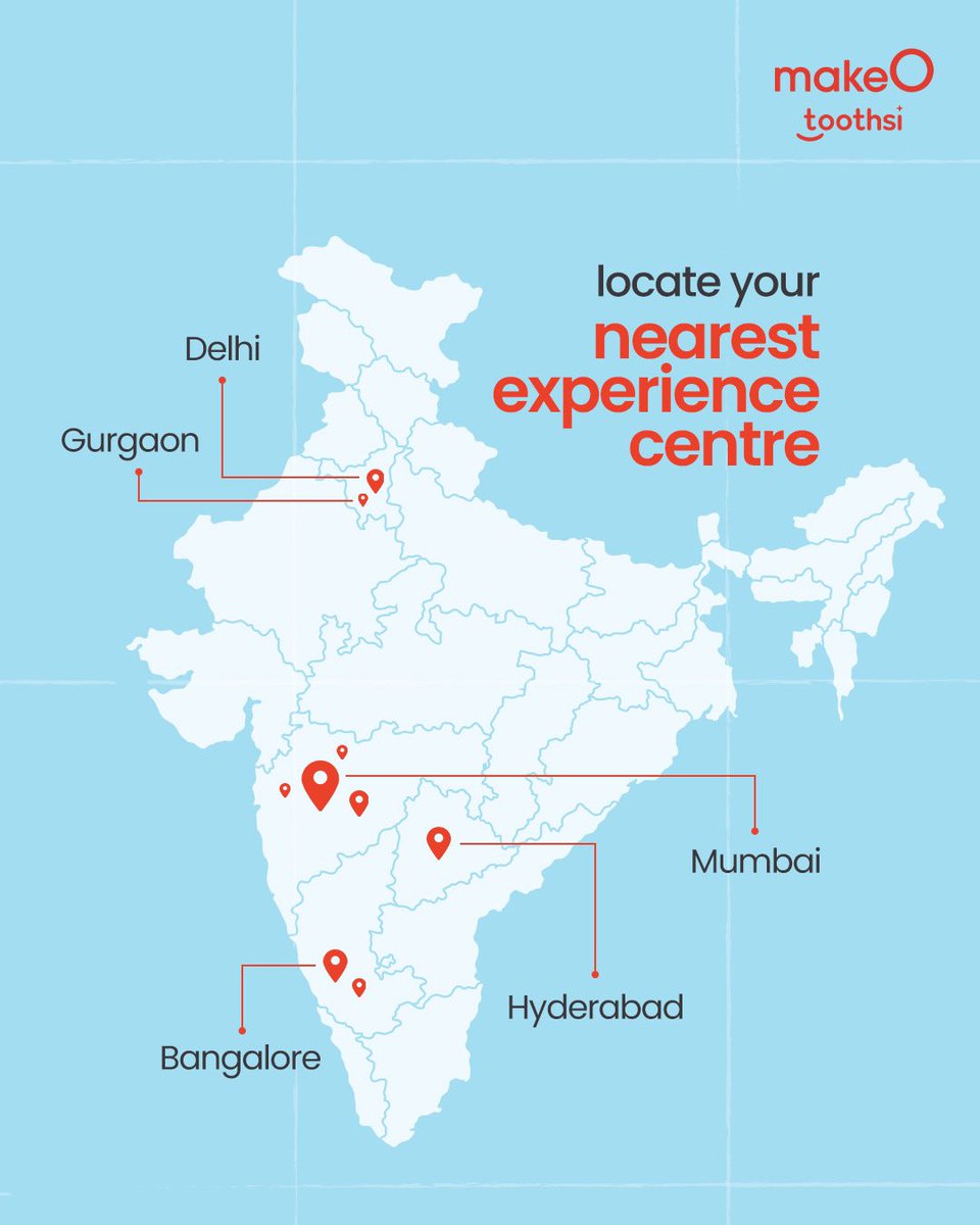 toothsialigners's tweet image. Start your teeth straightening journey with a free orthodontist consultation at makeO toothsi experience centre! Don't let crooked teeth hold you back from your perfect smile any longer!

#makeOtoothsi #teethstraightening #braces #smilemakeover #clearaligners #dental