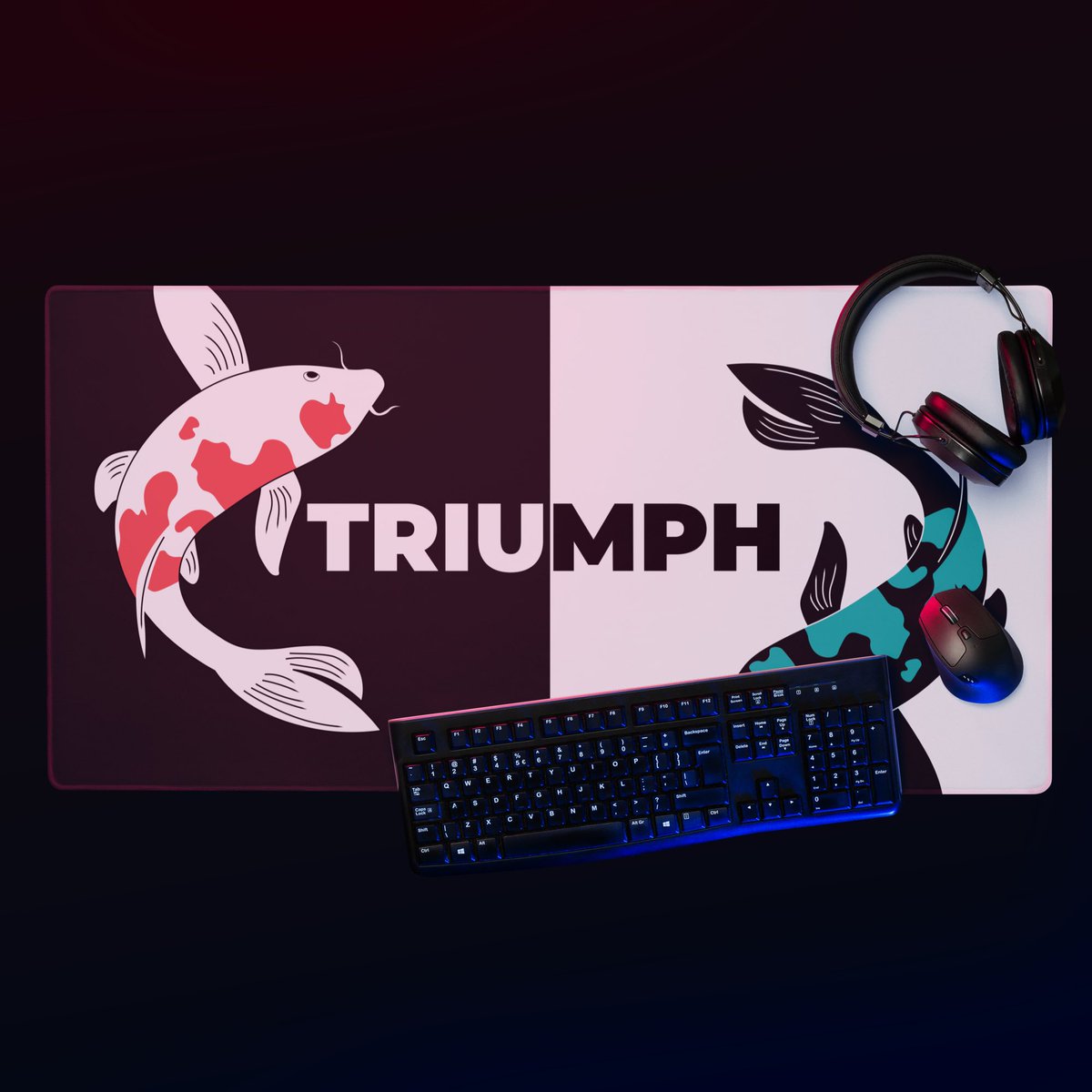 Team___TRIUMPH's tweet image. 🐟 Koi fish lovers, we need your opinion! 🤔 We're excited about our upcoming Koi Fish Mousepad, but we want to make sure it's perfect for you. What are your thoughts on the design? Drop a comment below and help us create the best mousepad ever! #KoiFish #MousepadDesign #TRIUMPH