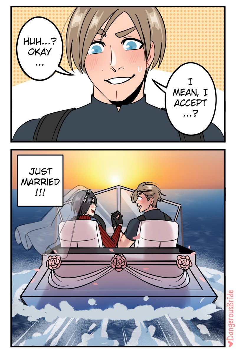 dangerousbride's tweet photo. The boat scene but wholesome 🛥️💞 #ResidentEvil https://t.co/lI7Yjhy94L