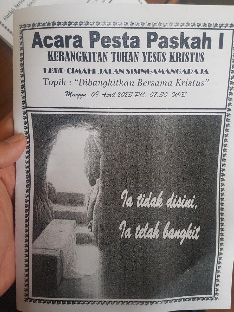 Selamat Paskah bagi kita semua <a href="/HKBP_GL/">Act. Humas HKBP Maranatha Cilegon #TutupTPL</a> <a href="/kantorpusathkbp/">KANTOR PUSAT HKBP</a>