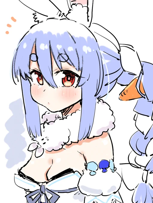 ほっぺ描きたかった 