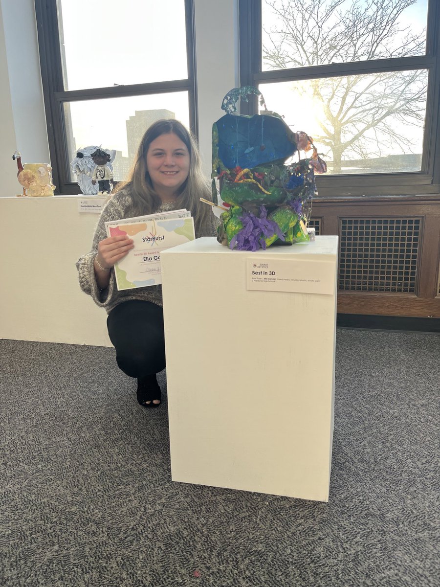 Senior Ella Garcia’s work was entered into the Summit Art Space’s annual StarBurst exhibition in Massillon. Congratulations to Ella for winning best in the 3D category and bringing home a cash prize! 
summitartspace.org/starburst-2023/