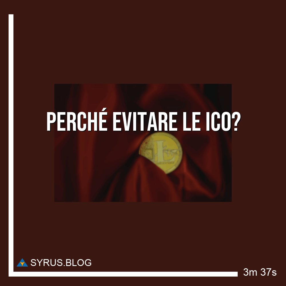 SyrusIndustry's tweet image. 🤔 Sono sempre più persone a evitare le ICO? Scopriamo insieme i motivi per cui è meglio evitarle! 🤓 #criptomonete #crypto #investire #tradingonline 💰
syrus.blog/perche-evitare…
