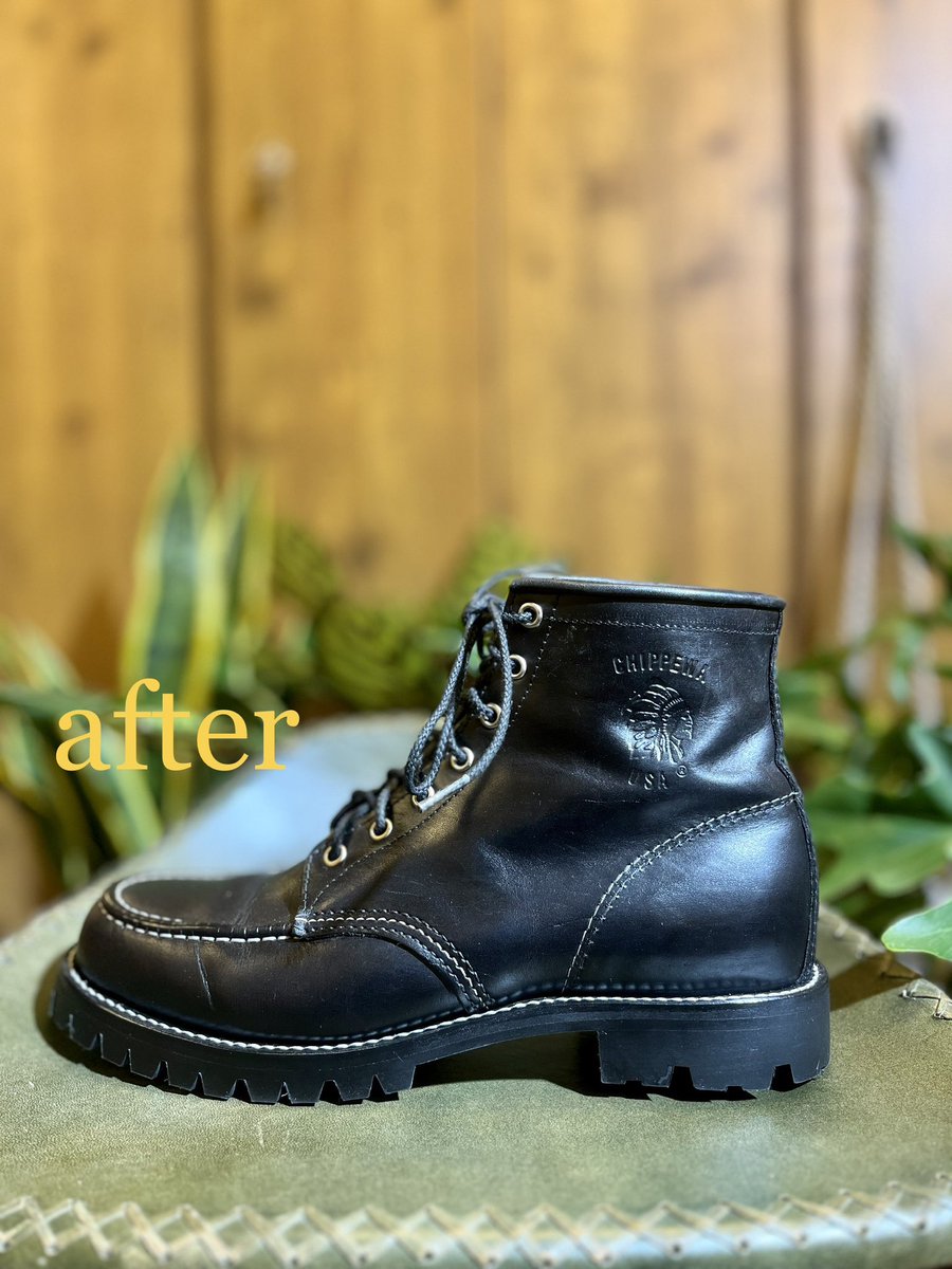 ColtoShoe's tweet photo. 本日もOpenです💡
4/9(日)11:00-19:00
ご来店心よりお待ちしております🌝
#chippewa #redwing #allsole #resole
#靴修理 #バッグ修理 #大山 #板橋 #池袋
#vibram #shoe #shoes #repair #靴 https://t.co/BNoQOQ3L4L