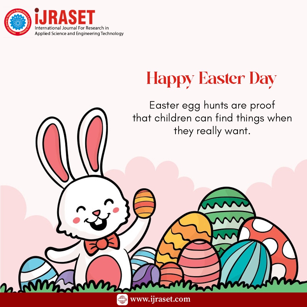 ijraset's tweet photo. Wishing you a happy and prosperous Easter season, filled with new beginnings and opportunities for success in your lives. 

Happy Easter Day

#easterday #easterdays #jesus #jesuschrist
#jesusfreak #biletruth #christan #eastersunday 
#easterbunny #springvibes https://t.co/V0f0gXBy58