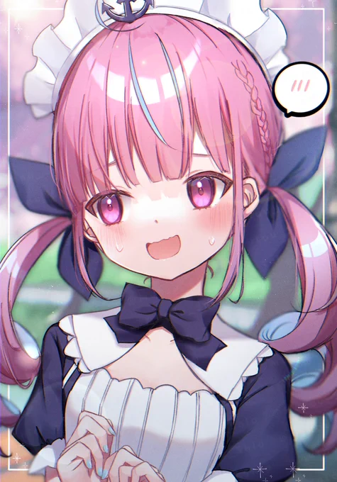 照れ顔あくたん#あくあーと 