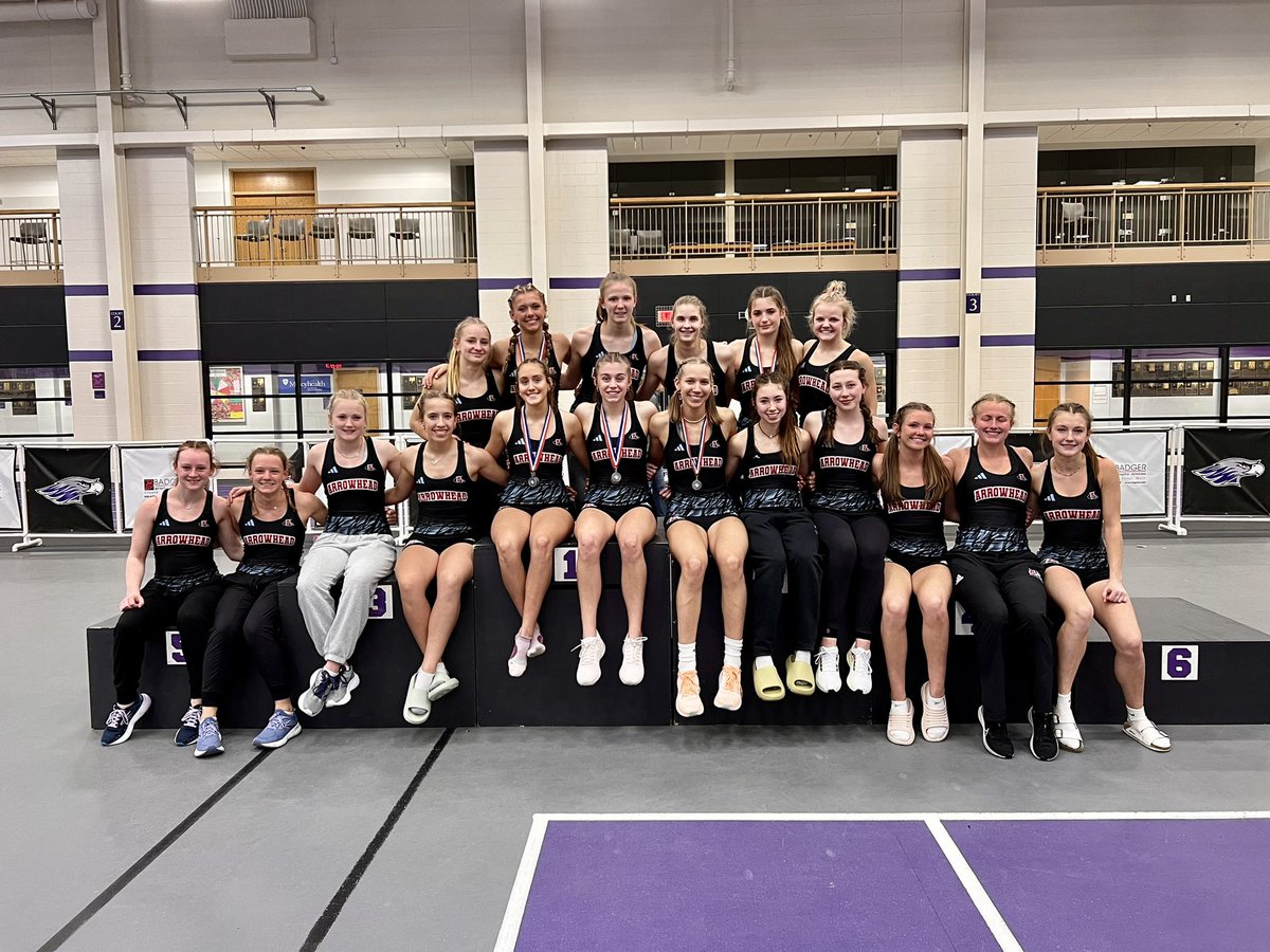 CoachHerriot's tweet photo. Out of 156 schools that competed at the   Wisconsin State Indoor Championships today our girls finished 2nd and boys tied for 1st. Not a bad little 14 hour day! https://t.co/e4jX5qnWCG